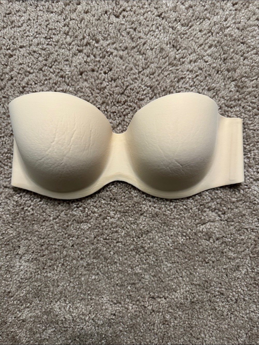 Felina Strapless Bandeau Bra in Creamy Nude
